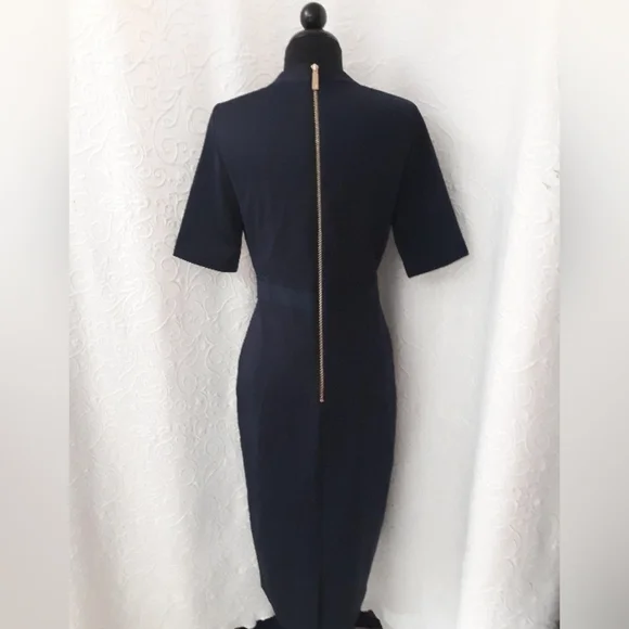 Ted Baker Nora Fantasia Dark floral Midi Dress S2 - Picture 7 of 12